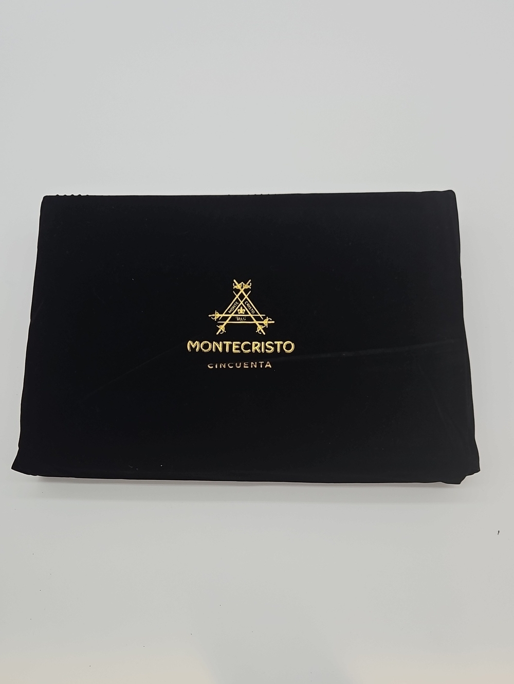 Black Velvet Accessory Pouch Cigar Box Montecristo